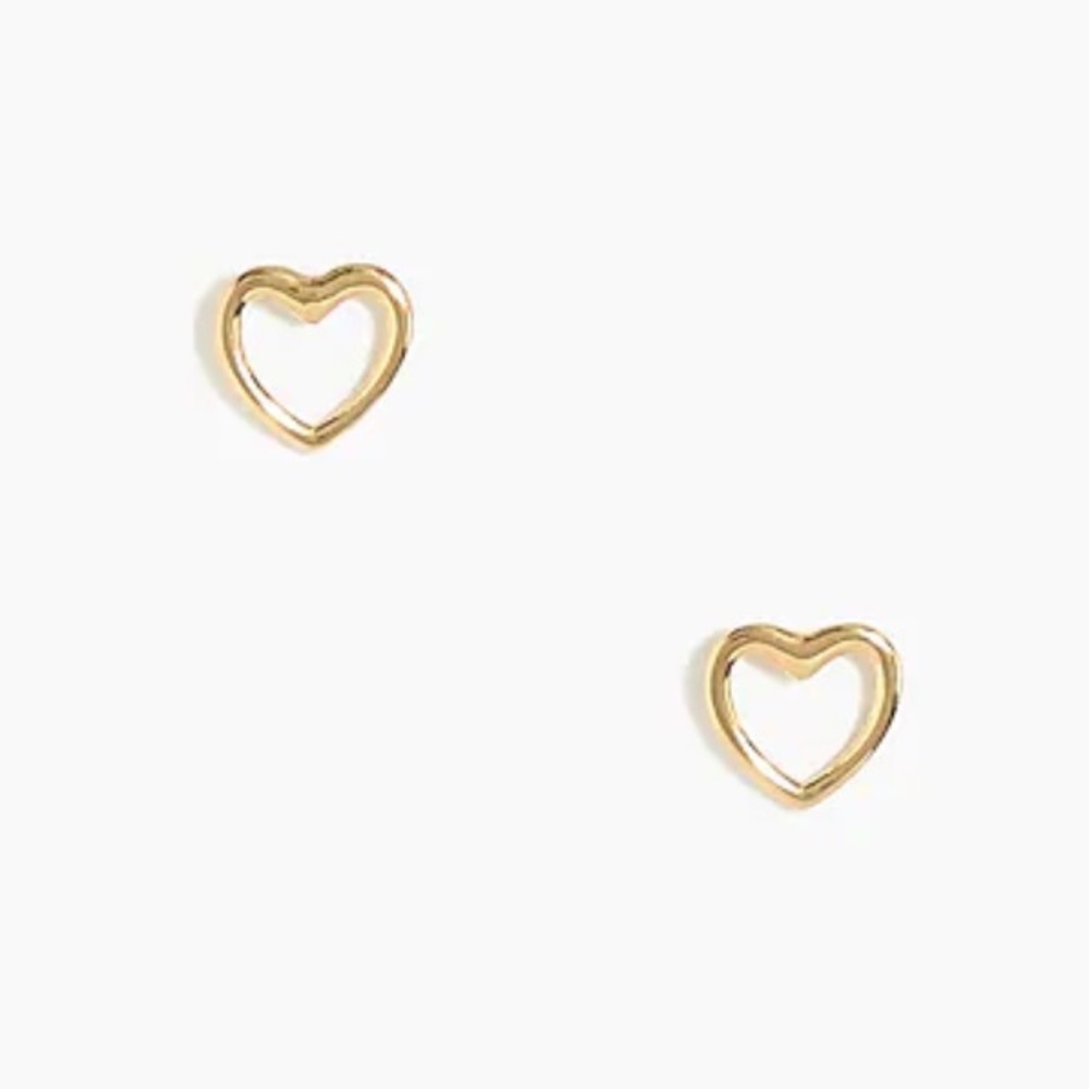 J. Crew Open Heart Stud Earrings